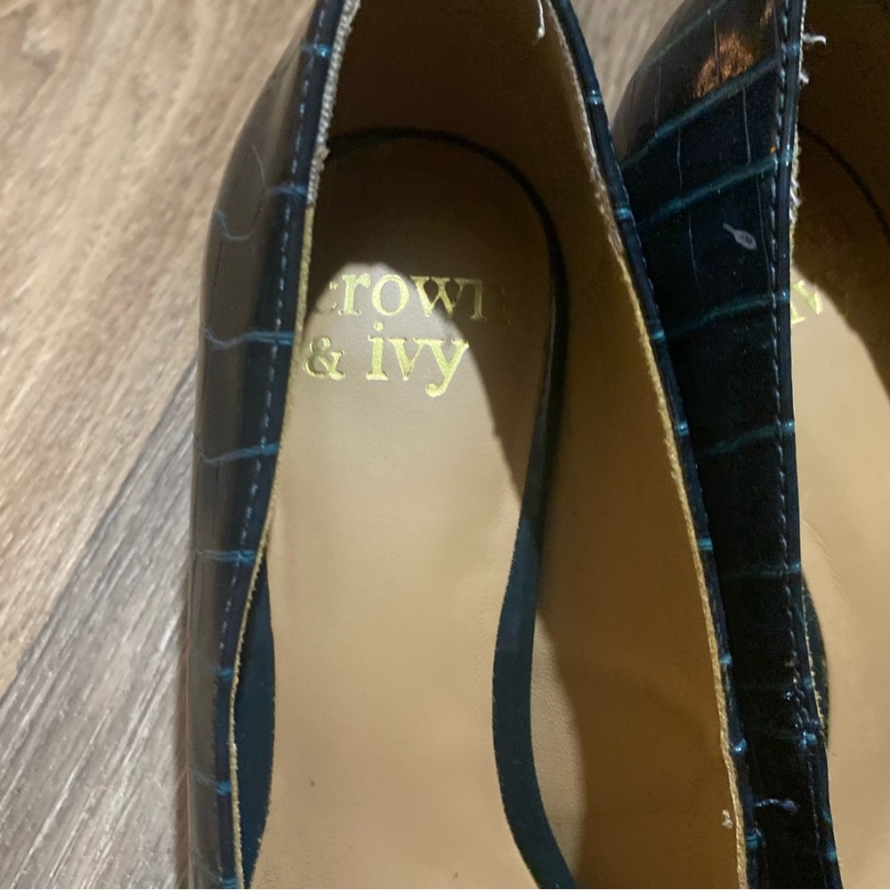 Crown & Ivy Square Toe Heel Size 6.5 - Picture 5 of 6